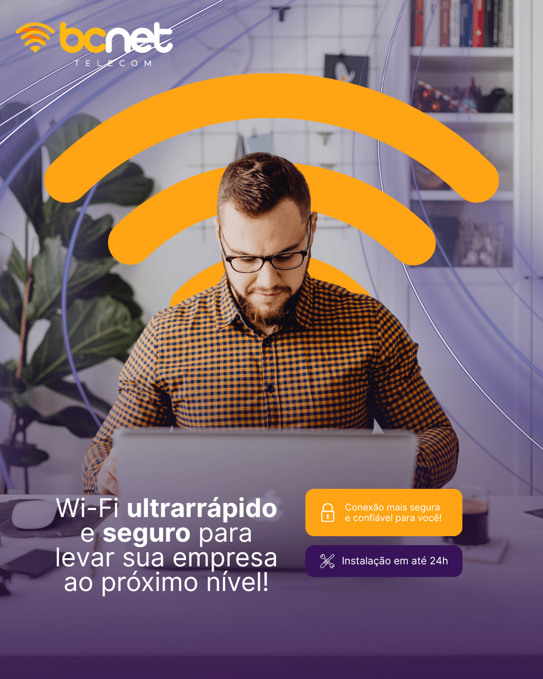 Ilustração BCNET Fibra Óptica